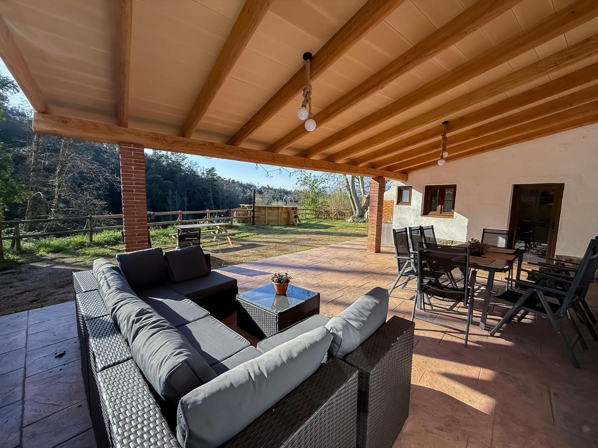 Casa Rural Can Ricos - El Mirador Del Montseny Vallgorguina Extérieur photo